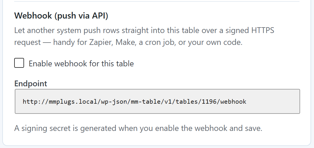 REST API & webhooks